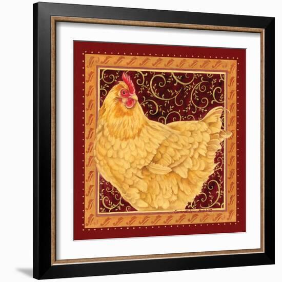 Country Hen I-Gwendolyn Babbitt-Framed Premium Giclee Print