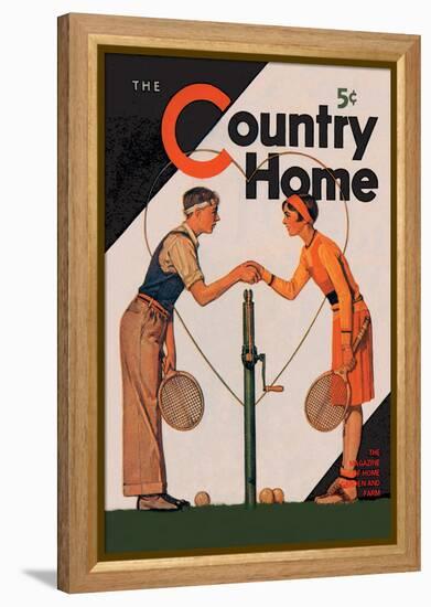 Country Home: A Friendly Match-null-Framed Stretched Canvas