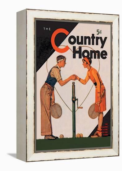 Country Home: A Friendly Match-null-Framed Stretched Canvas