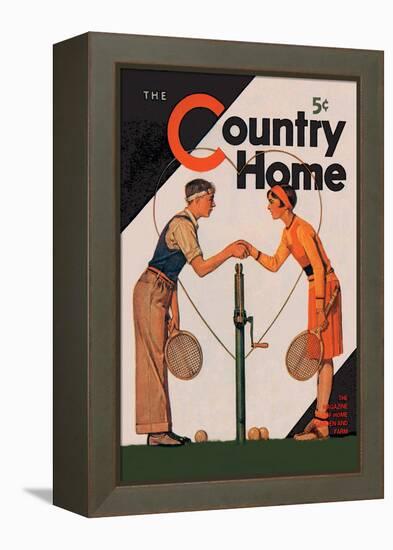 Country Home: A Friendly Match-null-Framed Stretched Canvas