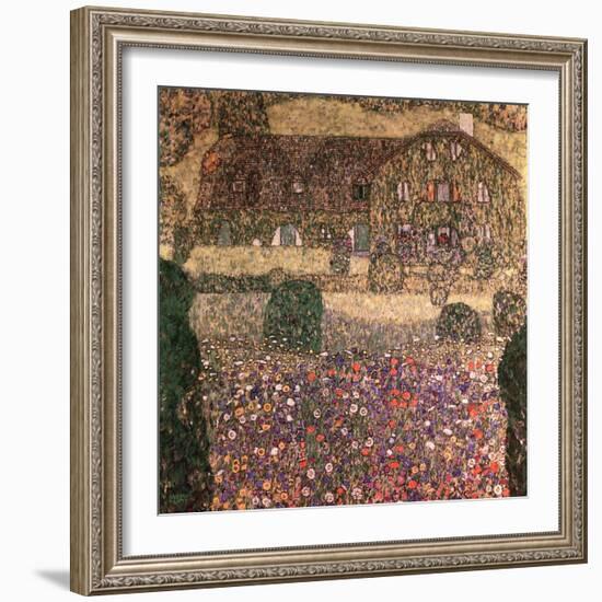 Country House by the Attersee, circa 1914-Gustav Klimt-Framed Giclee Print