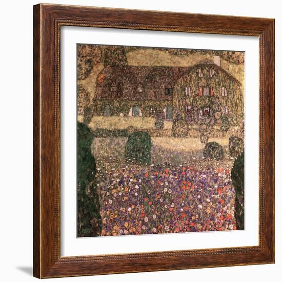 Country House by the Attersee, circa 1914-Gustav Klimt-Framed Giclee Print