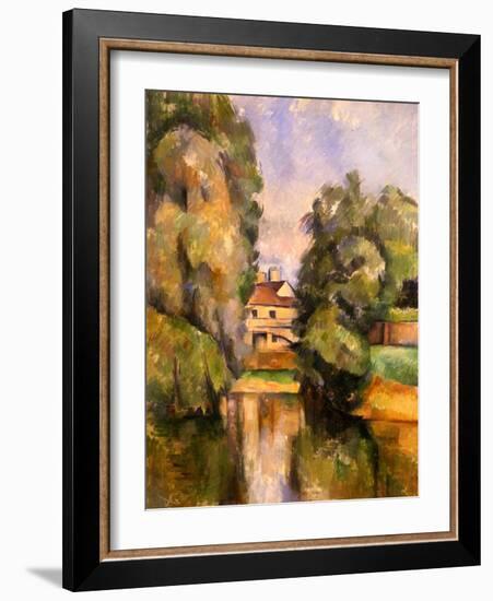 Country House by the Water, C.1888-Paul Cézanne-Framed Giclee Print