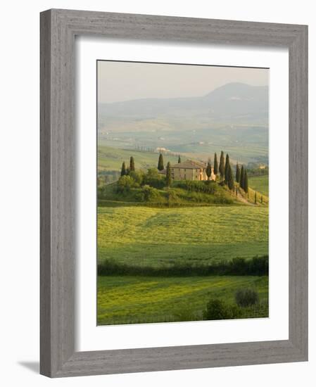 Country House, Il Belvedere, San Quirico D'Orcia, Val D'Orcia, Siena Province, Tuscany, Italy-Pitamitz Sergio-Framed Photographic Print