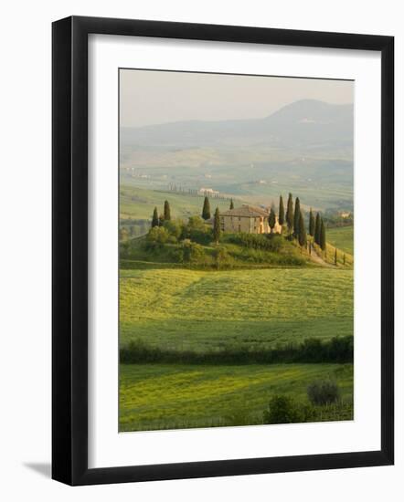 Country House, Il Belvedere, San Quirico D'Orcia, Val D'Orcia, Siena Province, Tuscany, Italy-Pitamitz Sergio-Framed Photographic Print