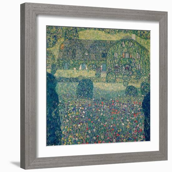 Country house on Attersee Lake (Landhaus am Attersee), Upper Austria. Oil on canvas (1914).-Gustav Klimt-Framed Giclee Print