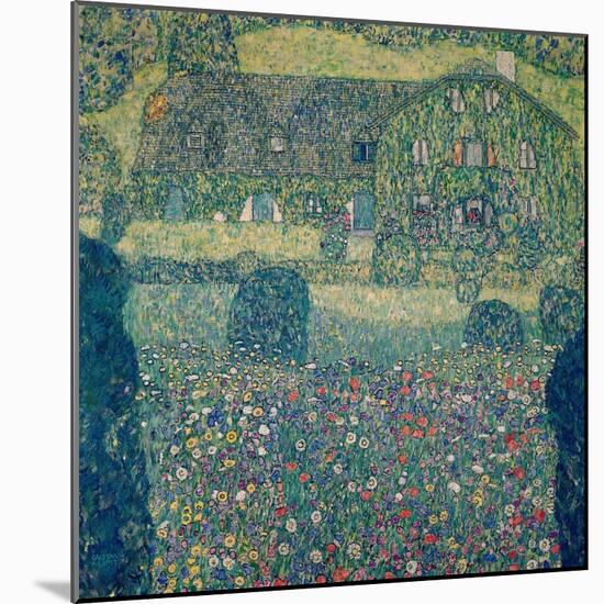 Country house on Attersee Lake (Landhaus am Attersee), Upper Austria. Oil on canvas (1914).-Gustav Klimt-Mounted Giclee Print