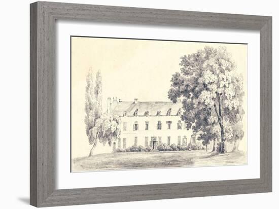 Country House Sketch-Wild Apple Portfolio-Framed Art Print