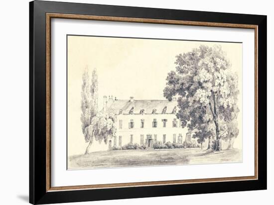 Country House Sketch-Wild Apple Portfolio-Framed Art Print