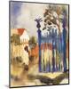 Country House-Auguste Macke-Mounted Premium Giclee Print