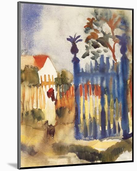 Country House-Auguste Macke-Mounted Premium Giclee Print