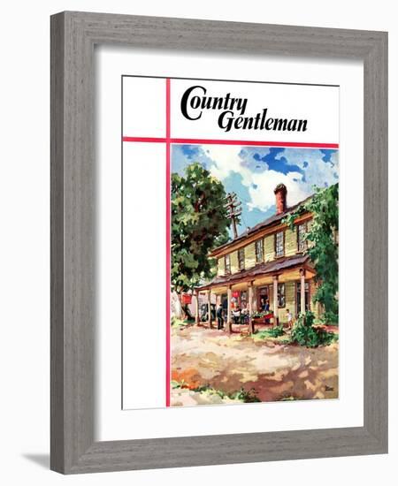 "Country Inn," Country Gentleman Cover, September 1, 1939-G. Kay-Framed Giclee Print