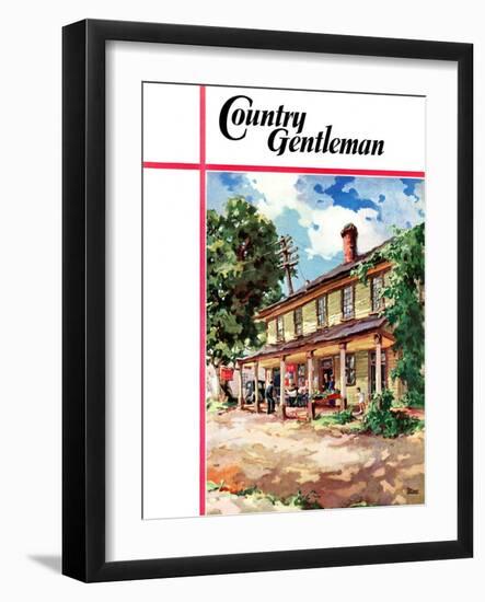 "Country Inn," Country Gentleman Cover, September 1, 1939-G. Kay-Framed Giclee Print
