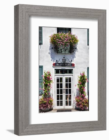 Country Inn Entrance, Lumberville, PA-George Oze-Framed Photographic Print