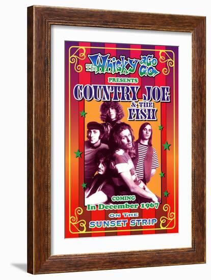 Country Joe and the Fish Whisky-A-Go-Go Los Angeles, c.1967-Dennis Loren-Framed Art Print