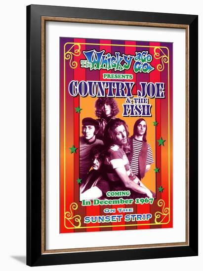 Country Joe and the Fish Whisky-A-Go-Go Los Angeles, c.1967-Dennis Loren-Framed Art Print