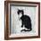 Country Kitty I on Wood-David Cater Brown-Framed Art Print