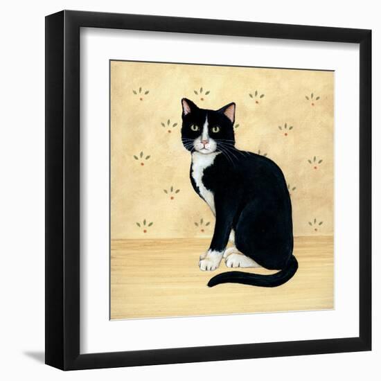 Country Kitty I-David Cater Brown-Framed Art Print