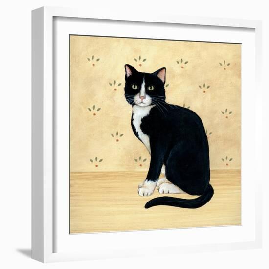 Country Kitty I-David Cater Brown-Framed Art Print