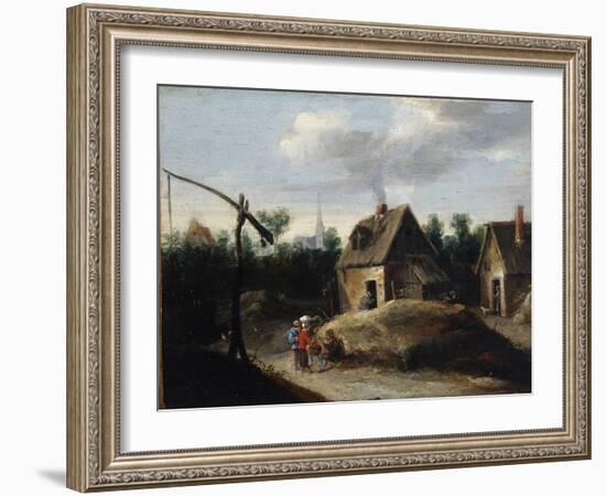 Country Landscape, 17th Century-David Teniers the Younger-Framed Giclee Print