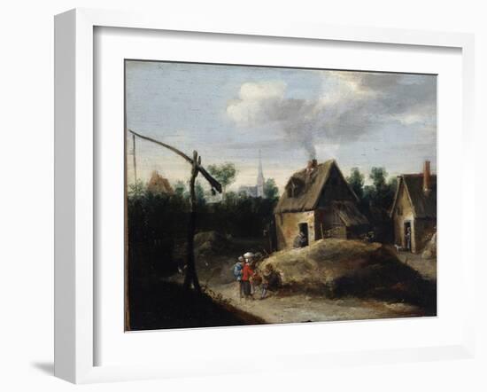 Country Landscape, 17th Century-David Teniers the Younger-Framed Giclee Print