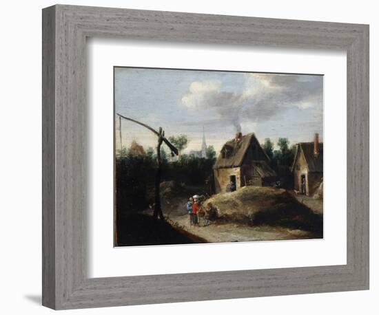 Country Landscape, 17th Century-David Teniers the Younger-Framed Giclee Print