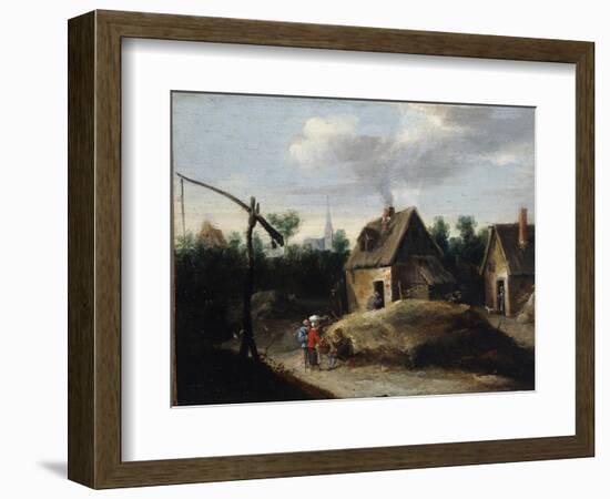 Country Landscape, 17th Century-David Teniers the Younger-Framed Giclee Print