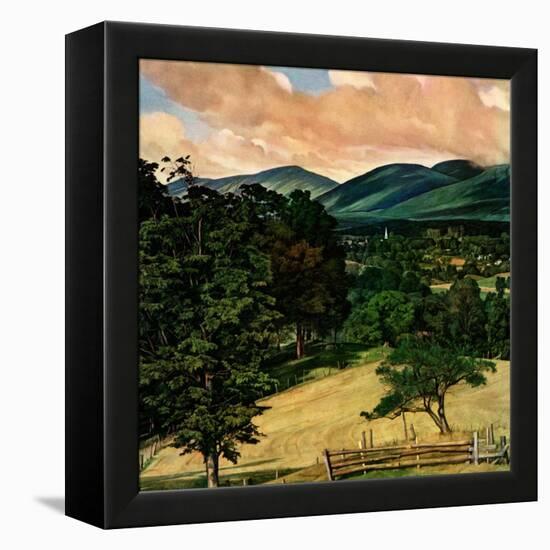 "Country Landscape,"August 1, 1946-Luigi Lucioni-Framed Premier Image Canvas