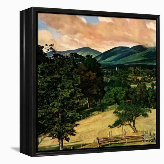 "Country Landscape,"August 1, 1946-Luigi Lucioni-Framed Premier Image Canvas