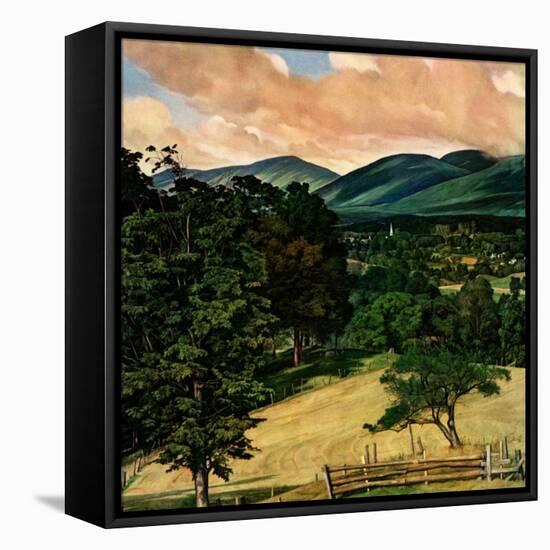 "Country Landscape,"August 1, 1946-Luigi Lucioni-Framed Premier Image Canvas