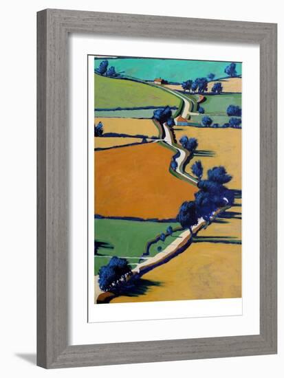 Country Lane Spring-Paul Powis-Framed Giclee Print