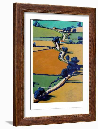 Country Lane Spring-Paul Powis-Framed Giclee Print