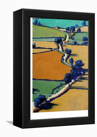 Country Lane Spring-Paul Powis-Framed Premier Image Canvas