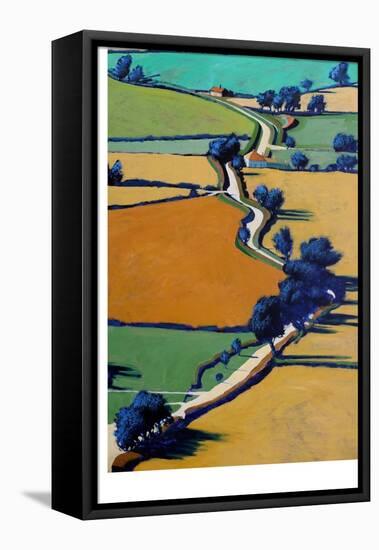 Country Lane Spring-Paul Powis-Framed Premier Image Canvas