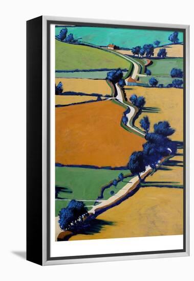 Country Lane Spring-Paul Powis-Framed Premier Image Canvas