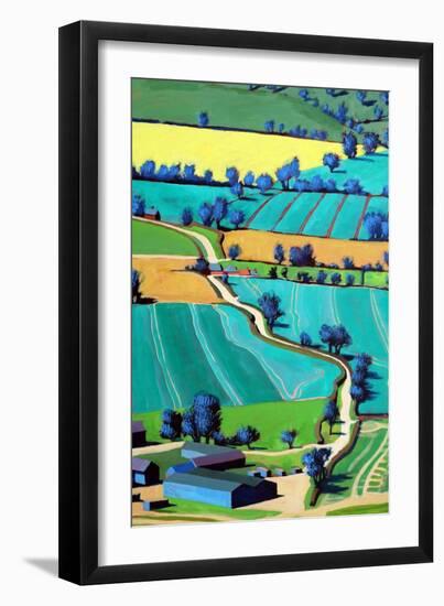 Country Lane Summer II-Paul Powis-Framed Giclee Print