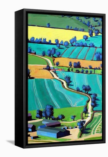 Country Lane Summer II-Paul Powis-Framed Premier Image Canvas