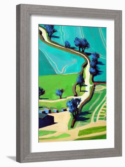 Country Lane Summer-Paul Powis-Framed Giclee Print