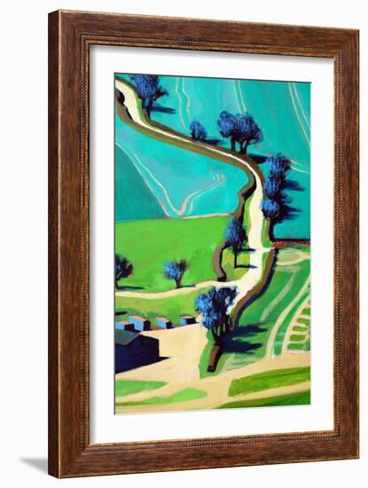 Country Lane Summer-Paul Powis-Framed Giclee Print