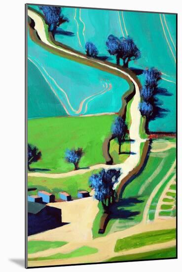 Country Lane Summer-Paul Powis-Mounted Giclee Print