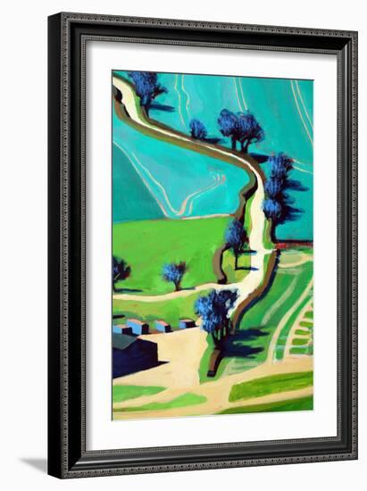 Country Lane Summer-Paul Powis-Framed Giclee Print