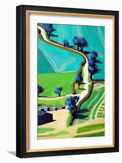 Country Lane Summer-Paul Powis-Framed Giclee Print