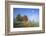 Country Lane Through the Meadows of the Eastern Rhšn Near Breitungen, Fog, Decreasing Moon-Uwe Steffens-Framed Photographic Print