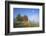 Country Lane Through the Meadows of the Eastern Rhšn Near Breitungen, Fog, Decreasing Moon-Uwe Steffens-Framed Photographic Print