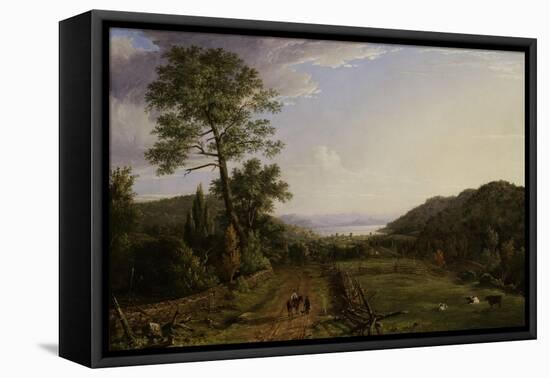 Country Lane to Greenwood Lake, 1846-Jasper Francis Cropsey-Framed Premier Image Canvas