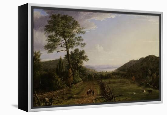 Country Lane to Greenwood Lake, 1846-Jasper Francis Cropsey-Framed Premier Image Canvas