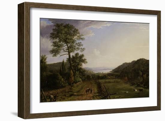 Country Lane to Greenwood Lake, 1846-Jasper Francis Cropsey-Framed Giclee Print