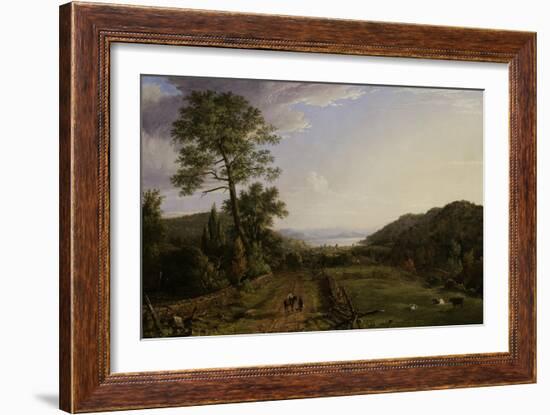 Country Lane to Greenwood Lake, 1846-Jasper Francis Cropsey-Framed Giclee Print