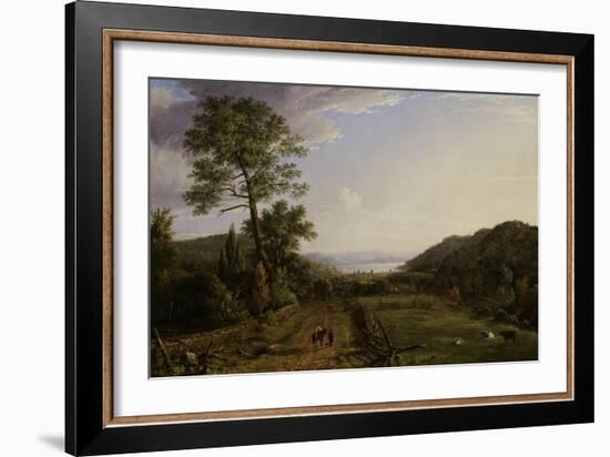 Country Lane to Greenwood Lake, 1846-Jasper Francis Cropsey-Framed Giclee Print
