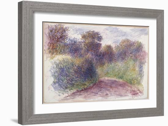 Country Lane (W/C on White Wove Paper)-Pierre-Auguste Renoir-Framed Giclee Print